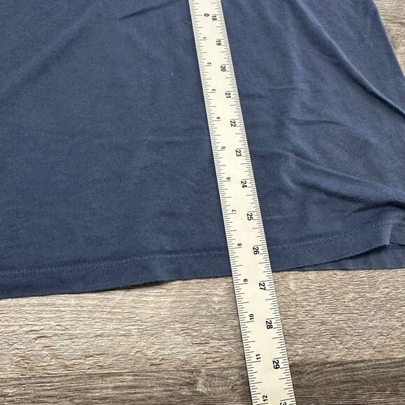 Marine Layer T-Shirt Turn River Capital Blue Mens L Crewneck Lightweight USA - Picture 5 of 9